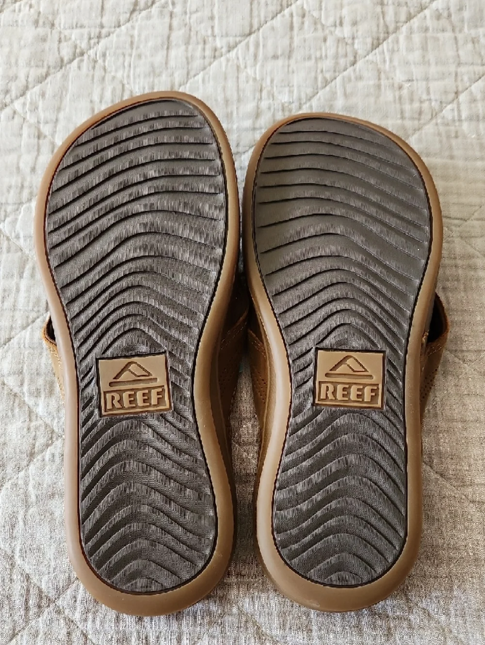 Reef Brown Men's Cushion Comfort Flip Flops Size 10 - Picture 2 of 5